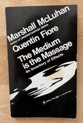 THE MEDIUM IS THE MASSAGE by Marshall McLuhan & Quentin Fiore 1967 Paperback