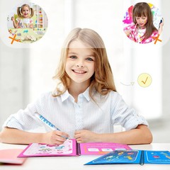 14 Pack Water Coloring Books,Water Doodle Book Toys,Reusable Water Painting Book