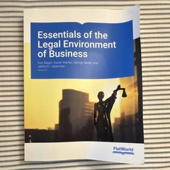 FlatWorld Essentials of the Legal Environment of Business v3.0 PB Mayer ISBN