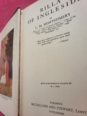 “Rilla of Ingleside” (1921) L.M. Montgomery, WWI, FWW novel Toronto McClelland