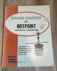 Repair-Master Manual for Hotpoint Automatic Dishwasher No. 5557