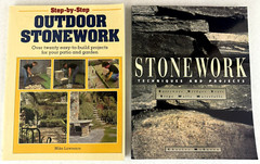 Lot Of 2~”Outdoor Stonework” & “Stonework Techniques & Projects”~DIY Softcovers