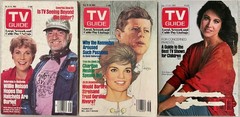TV Guide LOT of 3 VTG Issues from Oct, Nov & Dec 1983 – GOOD CONDITION