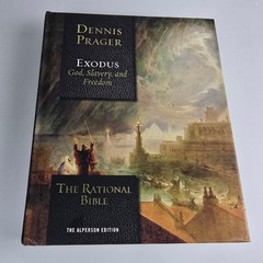 The Rational Bible Dennis Prager Genesis & Exodus 2 Book Lot Hardcover Religion