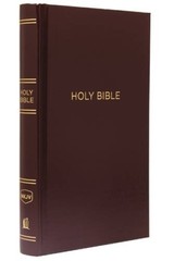 NKJV, Pew Bible, Hardcover, Burgundy, Red Letter Edition, Comfort Print – GOOD