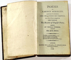 Poems on Various Subjects Thomas Tomkins 1798 Antique Poetry Book Original
