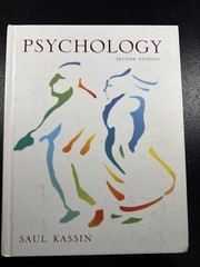 Psychology, Second Edition by Saul Kassin (1998 Hardcover)