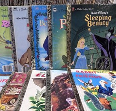 Huge Lot of 72 Vintage Little Golden Books Disney Sesame Street Looney Tunes