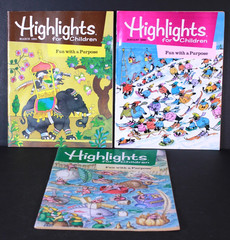 Highlights for Children Lot 3 Activity Books Unsolved Puzzles No Pen Markings