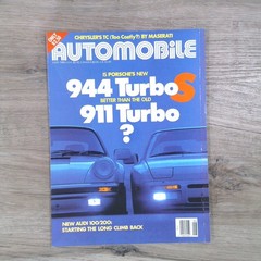 AUTOMOBILE Magazine June 1988 Porsche 944 Turbo S 911 Turbo Chrysler TC