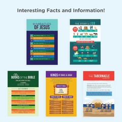 KJV Kids Bible, LARGE PRINT 40 Pages Full Color Study Helps, Presentation INDEX
