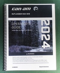 2024 Can-Am Outlander MAX 6X6 1000 XT Owner’s Manual: 274 pages & Clear Covers