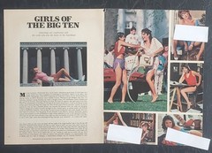 Playboy PICTORIAL ONLY – GIRLS OF THE BIG 10 September, 1984 10 Pages