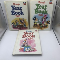 Disney’s Year Book set of 3 1985 1988 1989 Grolier Enterprises Inc.