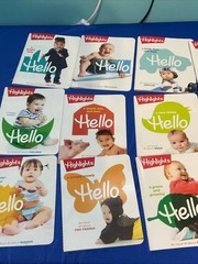 Lot of 12 Highlights Hello Magazines Books For Baby & Toddlers Songs Poems Story