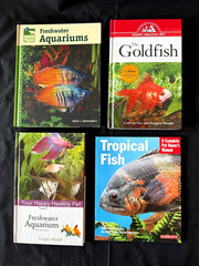 Lot of 4 book Freshwater Aquarium Tropical Fish Goldfish Happy Healthy Pet Guide