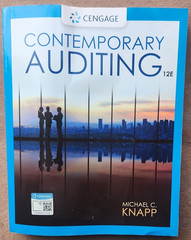 Contemporary Auditing by Michael C. Knapp (2021, Trade Paperback)
