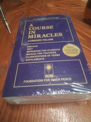 A Course in Miracles (Combined Volume; Complete Third Edition: New Sealed