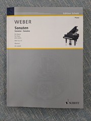 Weber Sonatas For Piano 144 Pages (Schott Import)