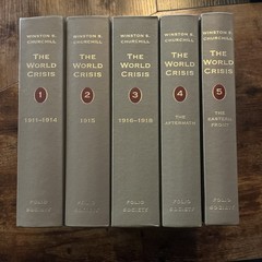 Winston Churchill The World Crisis 1911-1918 5 Volume Set Folio Society WWI
