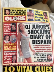 Lot of 14 Vintage GLOBE Magazines 1994,95 Famous People On Cover