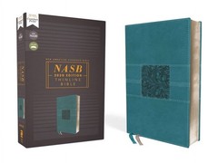 Nasb, Thinline Bible, Leathersoft, Teal, Red Letter Edition, 2020 Text,…