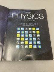 Physics, Volume 1 And 2 5th Edition by James Walker (2016, Trade Paperback)