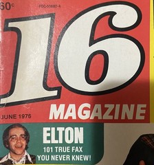 16 Magazine June 1976 Jim Croce Elton Bay City Rollers Donny Marie Fonz Winkler