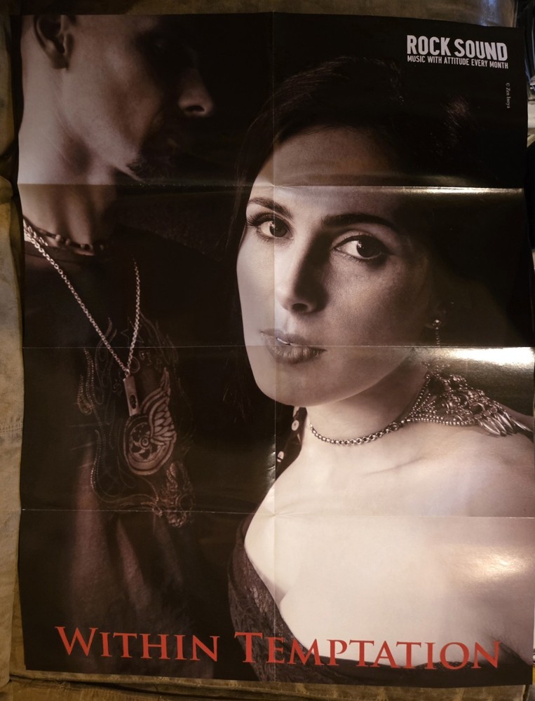 Within Temptation/30 Seconds To Mars Rock Sound Magazine Double Sided Poster