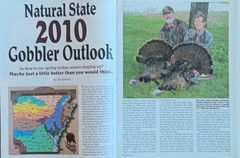 Arkanaas Sportsman March 2010 Little Rock Bass Crappie Gobbler Turkey Hunting Lu