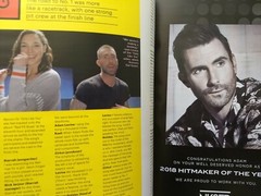 VARIETY Magazine Adam Levine Dua Lipa Free Shipping!