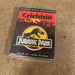 JURASSIC PARK-MICHAEL CRICHTON READ BY ANTHONY HEALD 2 CASSETTE AUDIOBOOK 1993