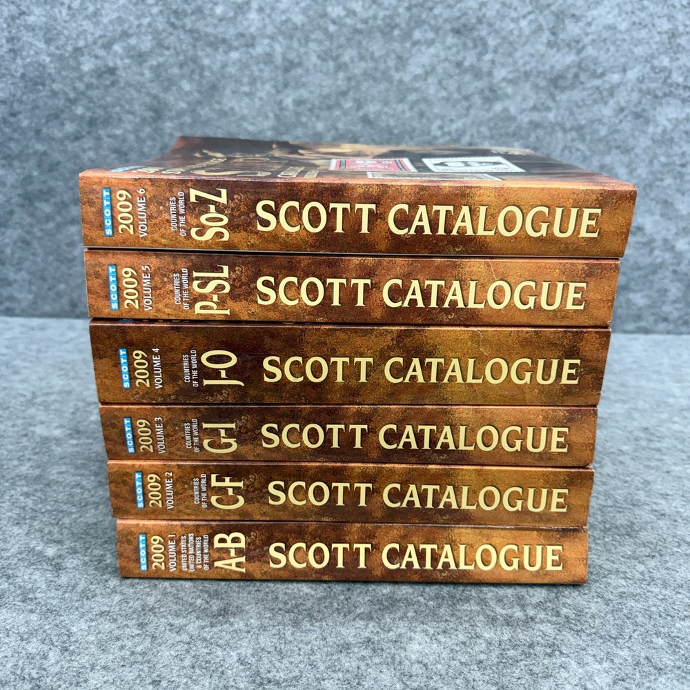 2009 Scott Standard Postage Stamp Catalogue Complete Set Volumes 1-6 A-Z