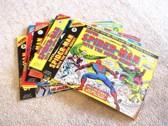 Super Spider-Man & the Titans Comics x 9, # 190-198 UK Marvel Weekly, FN+ 1977