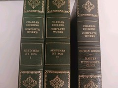 Charles Dickens Complete Works Centennial Edition 24 HC Vols Green Gold Binding