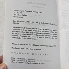 A Course in Miracles: Combined – Softcover by Foundation for Inner – Like New