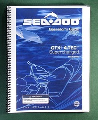 2004 SeaDoo GTX 4-TEC Supercharged Operator’s Manual with Protective Covers
