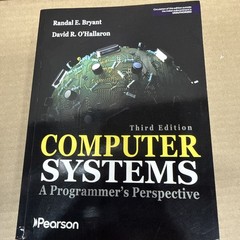 COMPUTER SYSTEMS-PROGRAMMER’S PERSPECTIVE 3RD ED Bryant 9789332573901