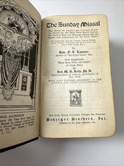 Father Lasance THE SUNDAY MISSAL 1st Edition 1st Printing 1936 Benziger Brothers