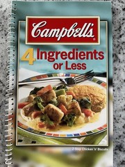 Campbell’s Lot of 3 Spiral Recipe Cookbooks Casseroles Slow Cooker 4 Ingredients