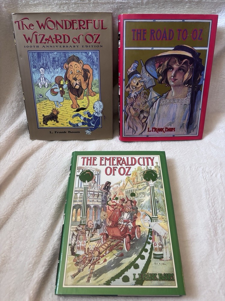 Books of Wonder Oz Collection Lot 3 Wizard of Oz Road to Oz Emerald City HC
