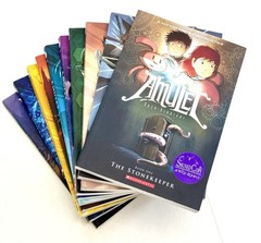 Complete Set 1-9 AMULET + 1 Graphic Novels SIGNED Kazu Kibuishi UNREAD Book lot