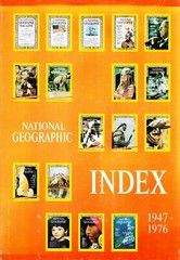 National Geographic Index 1947-1976 / Hardcover 450+ pages / 14000+ entries