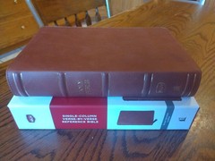 NKJV, Single-Column Reference Bible ~Retail 129.99~ Brown Genuine Leather