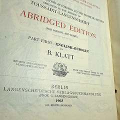1903 Muret-Sanders Englisch-Deutsches, English-German Dictionary, Large HC Book