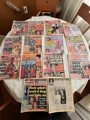 Lot of 14 Vintage GLOBE Magazines 1994,95 Famous People On Cover