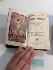 St Joseph Daily Missal Bible 1950, 1956 & 1961 (LOT OF 3) Catholic Prayer Mass