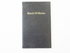 Merck’s 1899 Manual Faux Leather 1999 100th Anniversary Facsimile Reprint Ed.