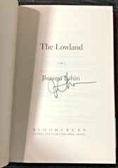 The Lowland by Jhumpa Lahiri UK HC 1st 1st SIGNED Hatchard Bloomsbury 2013