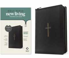 Tyndale NLT Compact Giant Print Zipper Bible, Filament-Enabled E (Leather Bound)